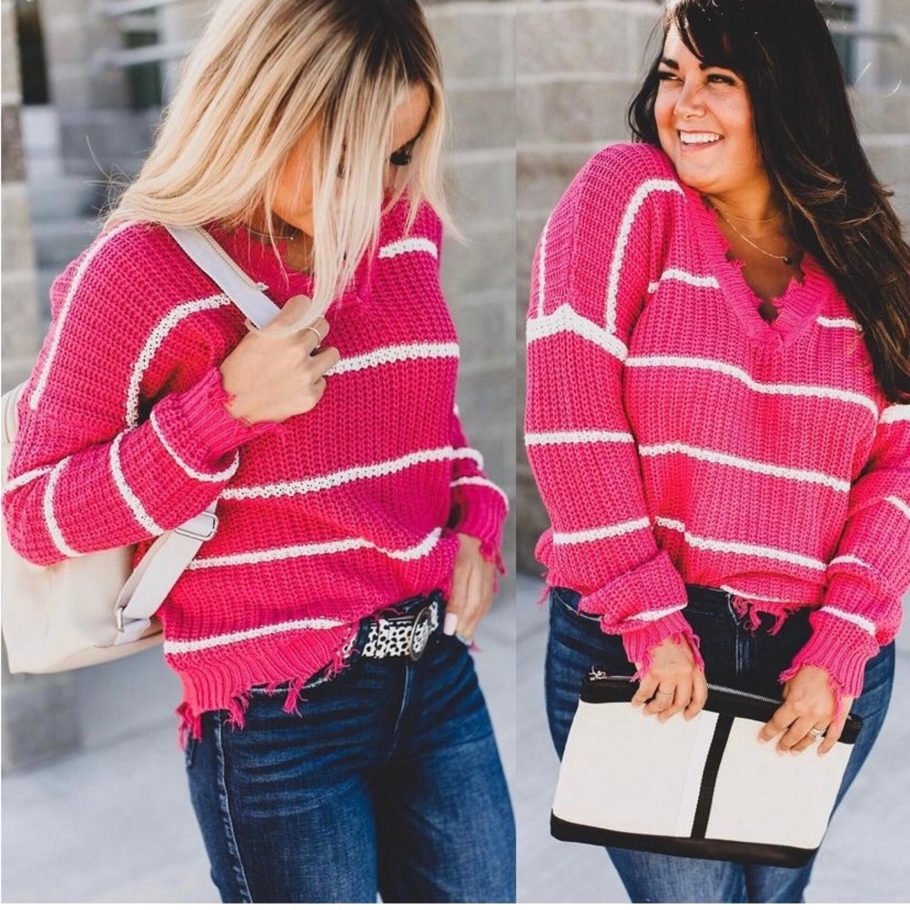 Andree By Unit Distressed Sweater by Mindy Mae’s Market